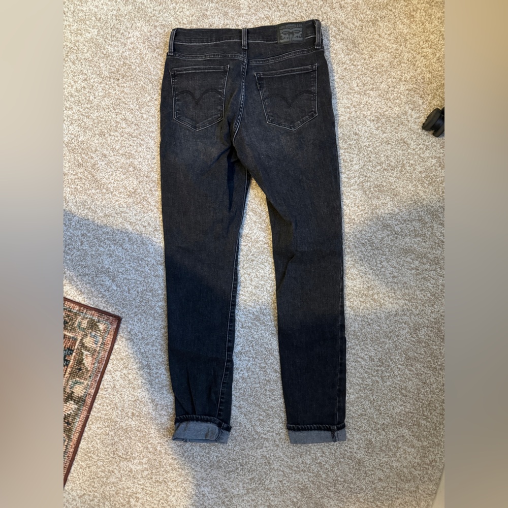 Levi 311 skinny shaping mid rise jean, dark grey